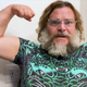 Jack Black flexes during the reveal of the Super Mario Bros. movie, which transpired during 2022's Comic-Con, by Nintendo.